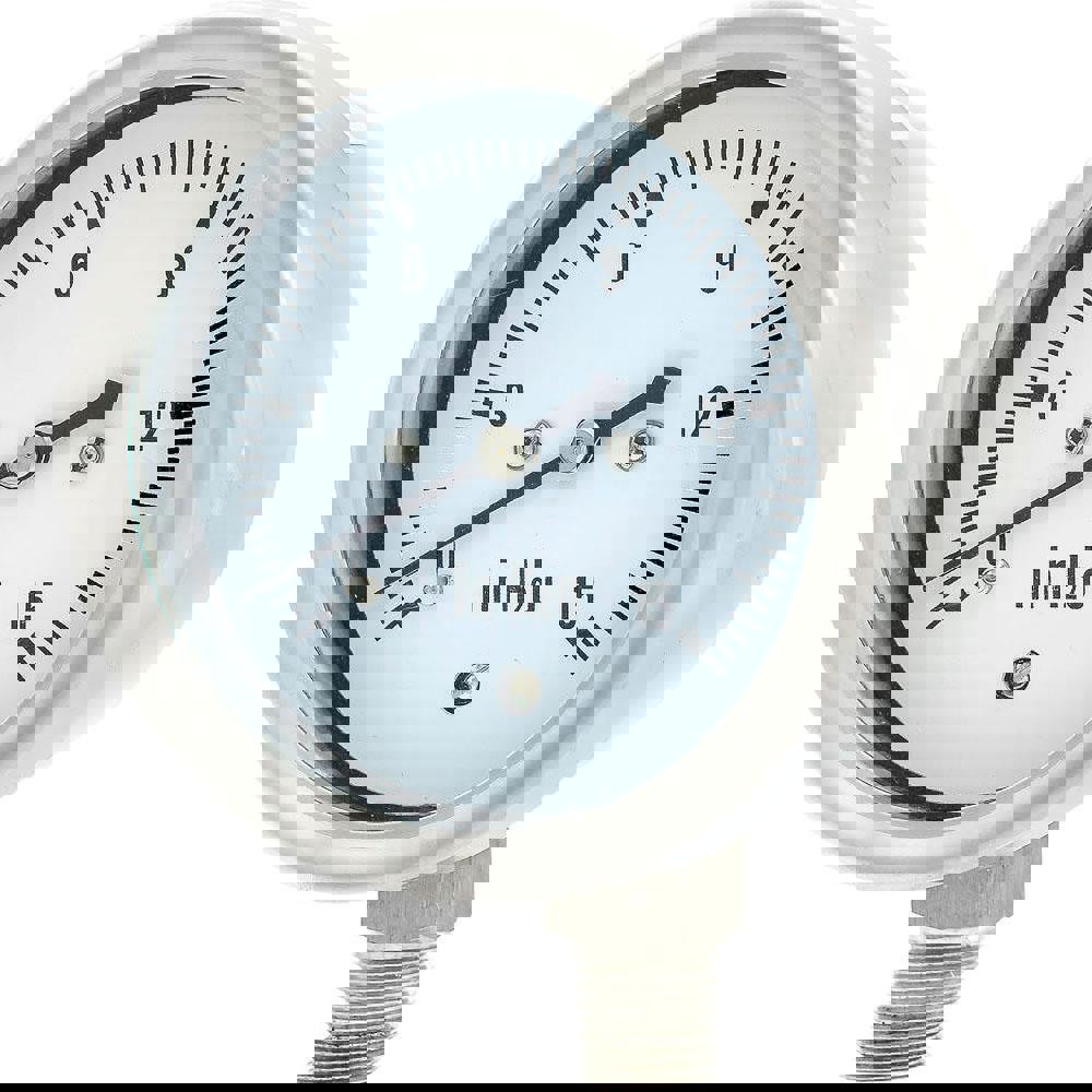 Pressure Gauges; Gauge Type: Low Pressure Gauges ; Scale Type: Single ; Accuracy (%): 14 ; Dial Type: Analog ; Thread Type: 1/4